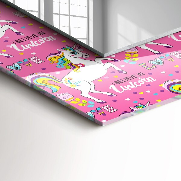 Licornes Coeurs arc-en-ciel