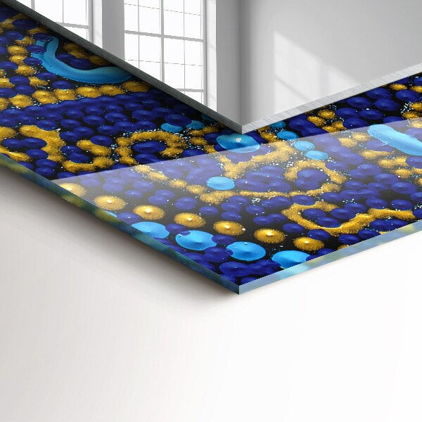 Mandala avec des points bleus