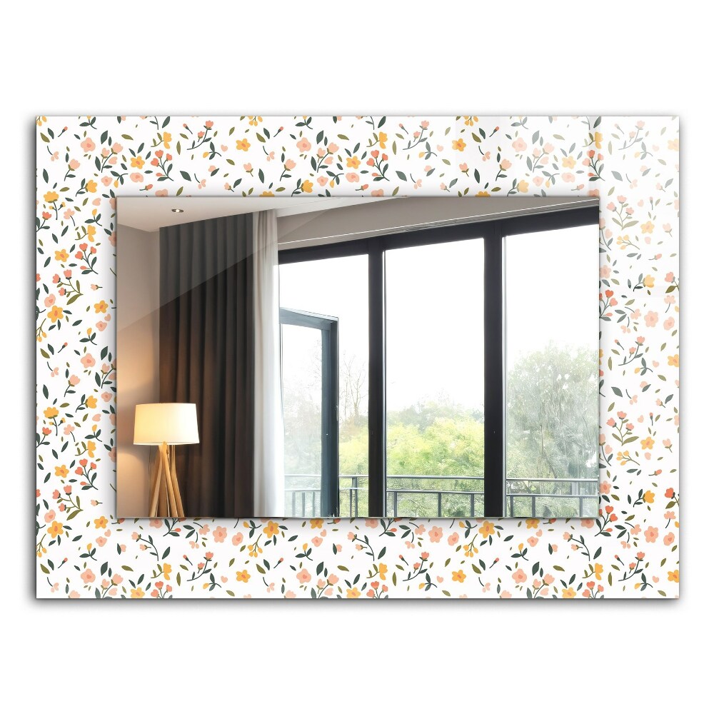 Motif floral dans un tissu