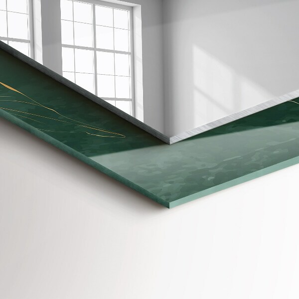 Feuilles vertes et dorées