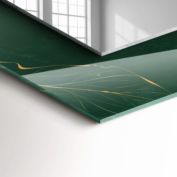 Feuilles vertes et dorées