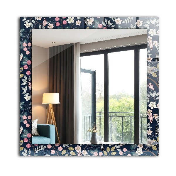 Feuilles avec motif orange
