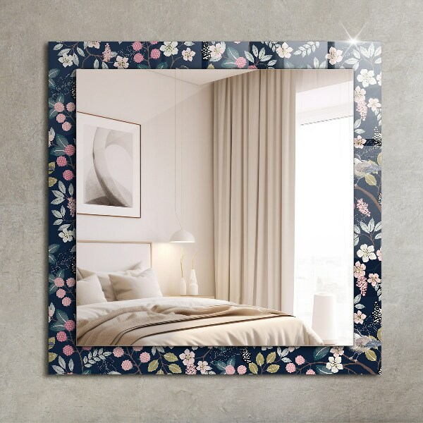 Feuilles avec motif orange
