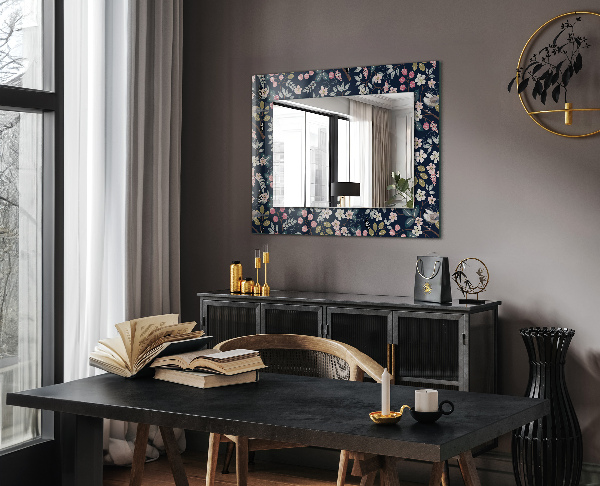 Feuilles avec motif orange