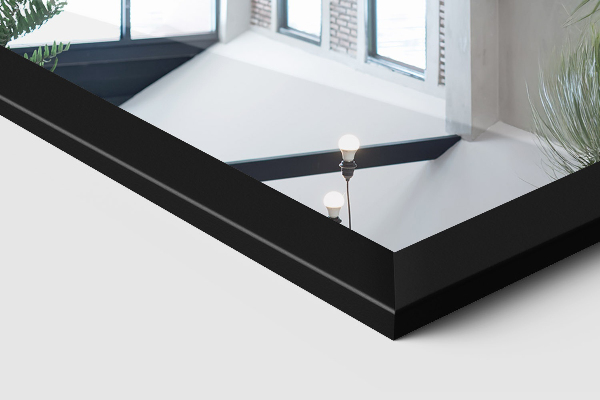 Miroir sur pied noir 36x156 cm