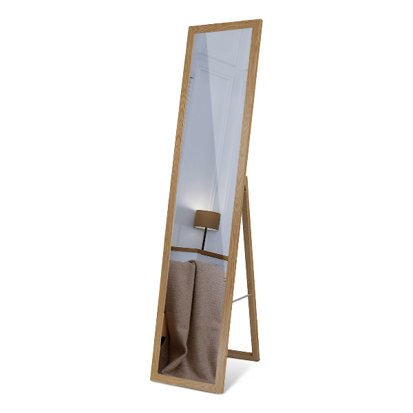 Miroir sur pied couleur chêne 36x156 cm