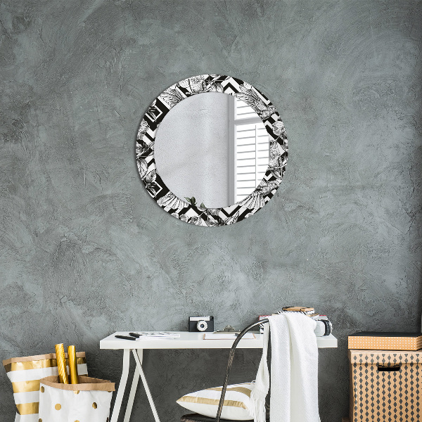 Miroir rond avec décoration Colibri