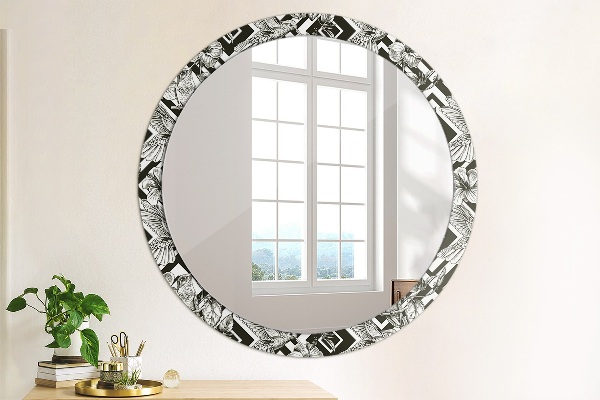 Miroir rond avec décoration Colibri
