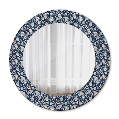 Miroir rond imprimé Motif boho