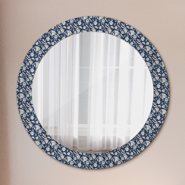 Miroir rond imprimé Motif boho