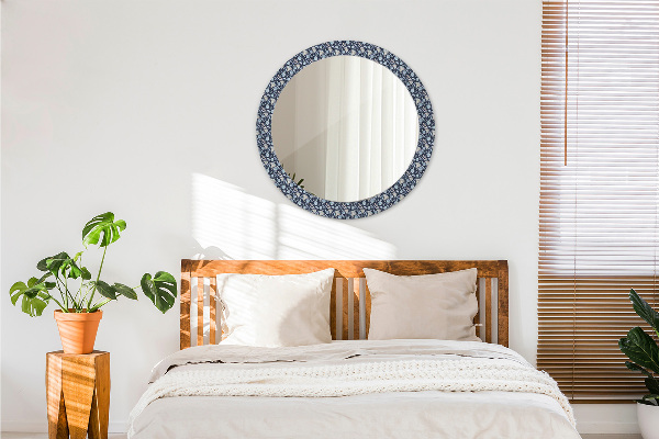 Miroir rond imprimé Motif boho