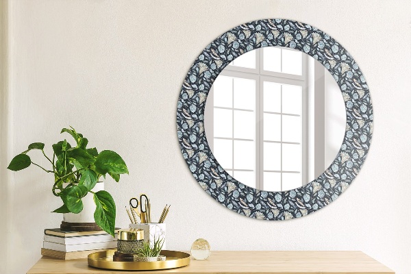 Miroir rond imprimé Motif boho