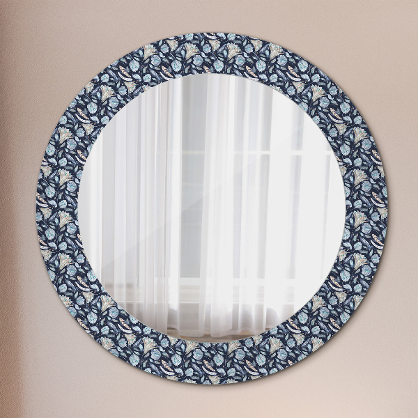 Miroir rond imprimé Motif boho