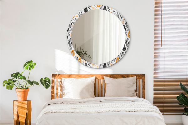 Miroir rond imprimé Modèle papai