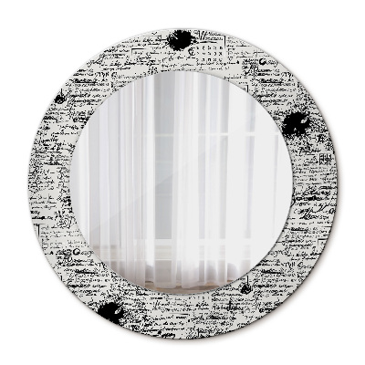 Miroir rond avec décoration Modèle