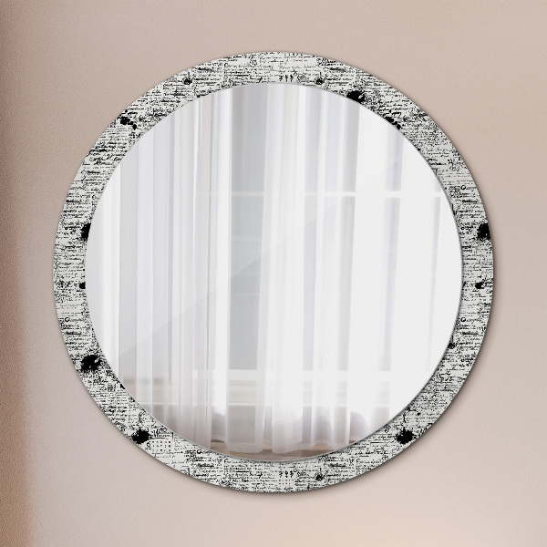 Miroir rond avec décoration Modèle