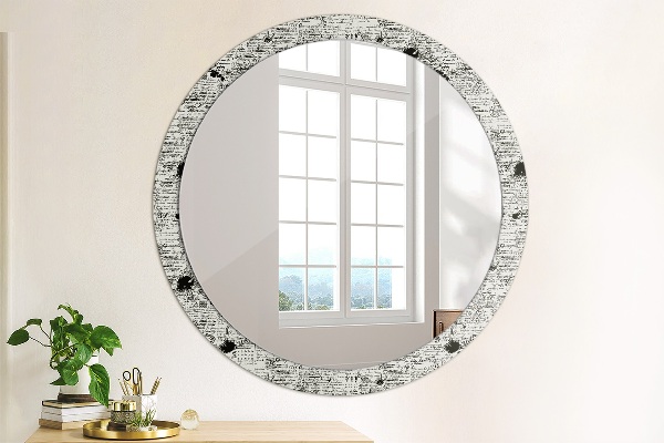 Miroir rond avec décoration Modèle