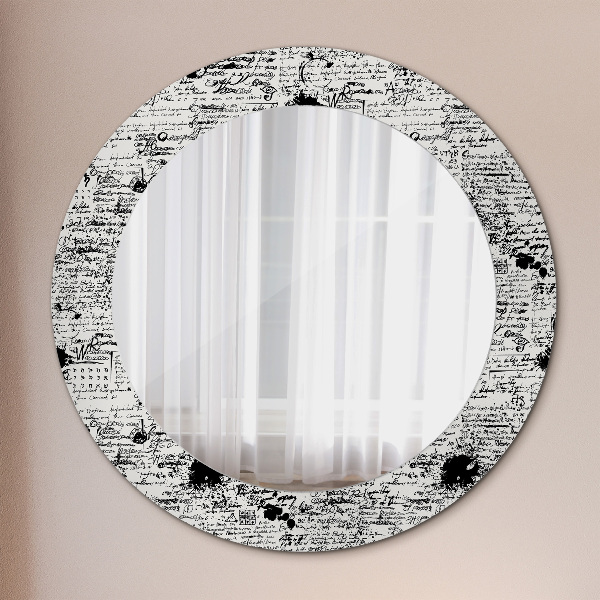 Miroir rond avec décoration Modèle