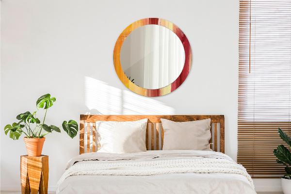 Miroir rond avec décoration Image abstraite