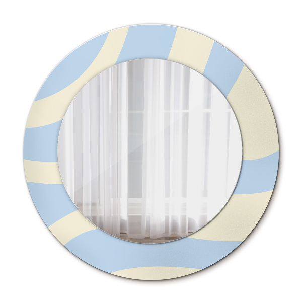Miroir rond imprimé Forme abstraite