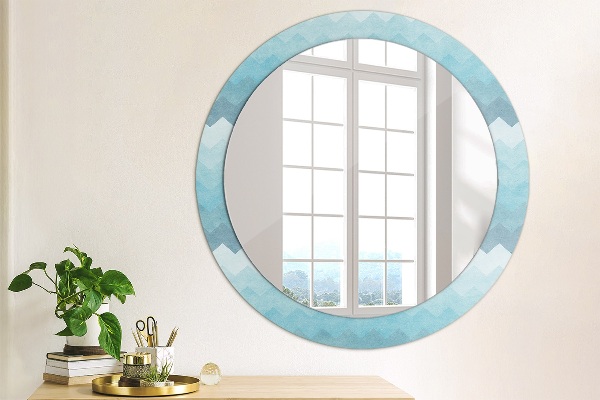 Miroir rond cadre avec impression Modèle de cordonnier