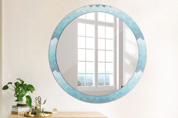 Miroir rond cadre avec impression Modèle de cordonnier