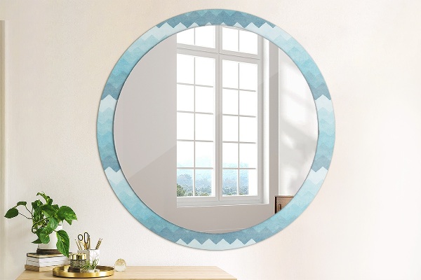 Miroir rond cadre avec impression Modèle de cordonnier