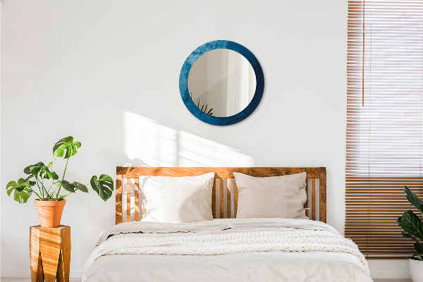 Miroir rond avec décoration Art abstrait