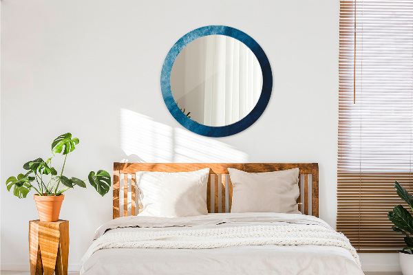 Miroir rond avec décoration Art abstrait