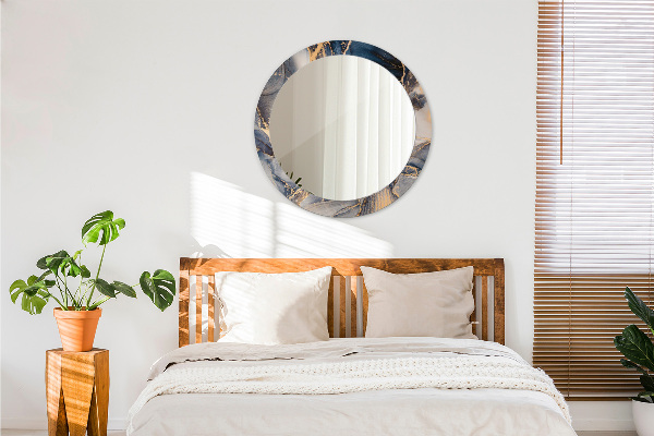 Miroir rond imprimé Fluide abstrait