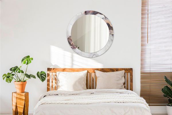 Miroir rond imprimé Fluide abstrait