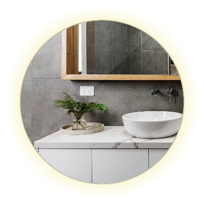 Miroir salle de bain rond avec led fi 100 cm
