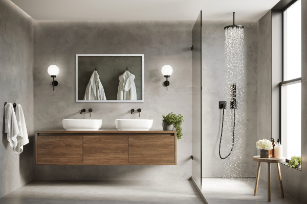 Miroir de chambre rectangulaire cadre blanc 60x40 cm