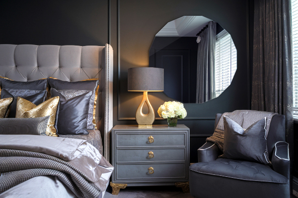 Miroir polygonal ajout moderne 100x100 cm