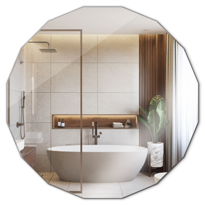 Miroir polygonal design unique 60x60 cm