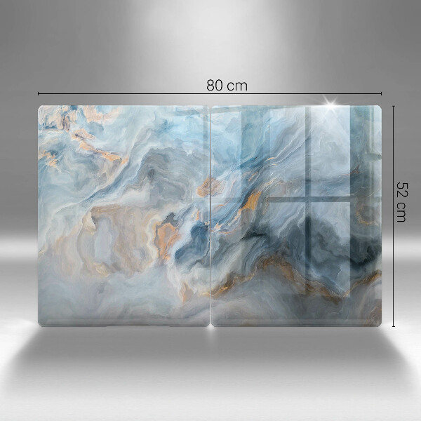 Protection plaque induction Texture de marbre