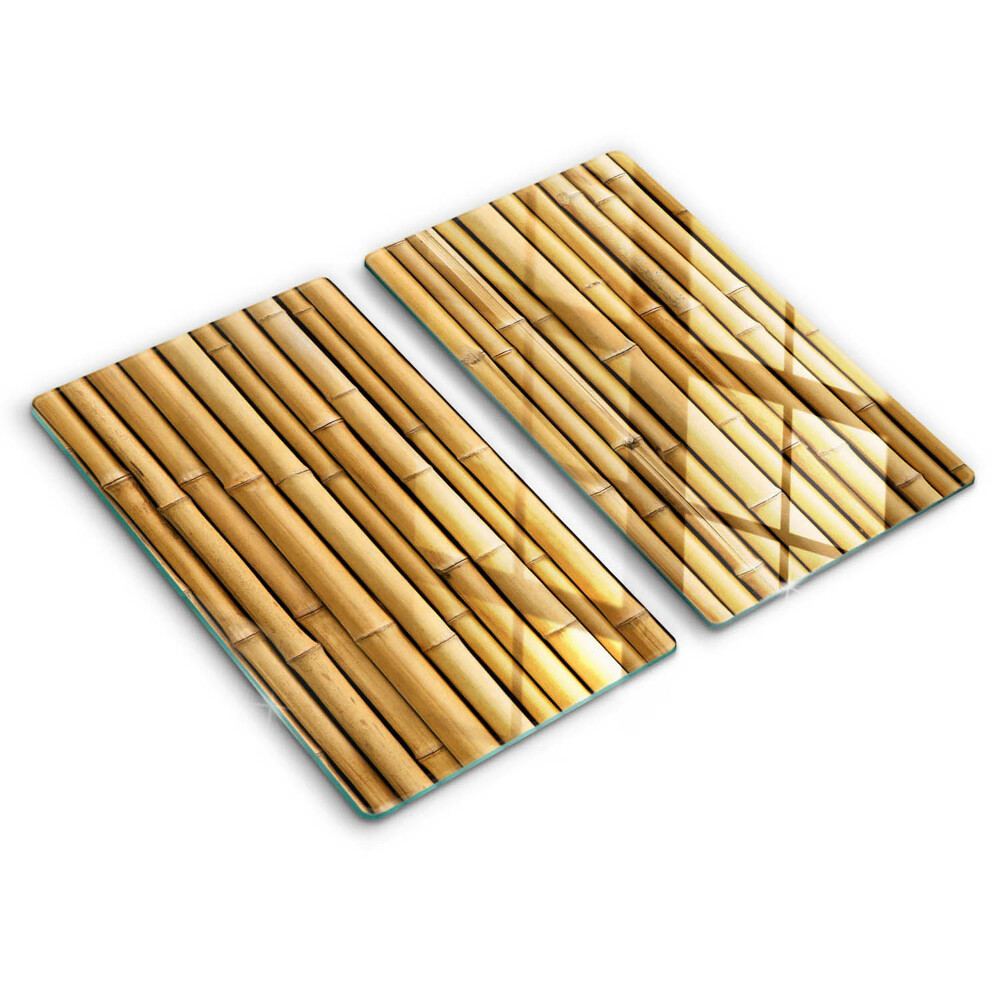 Cache plaque de cuisson Bambou bohème nature