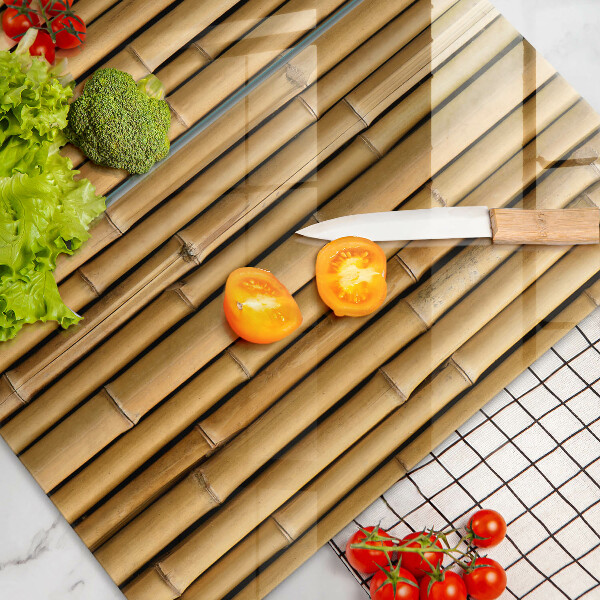 Cache plaque de cuisson Bambou bohème nature