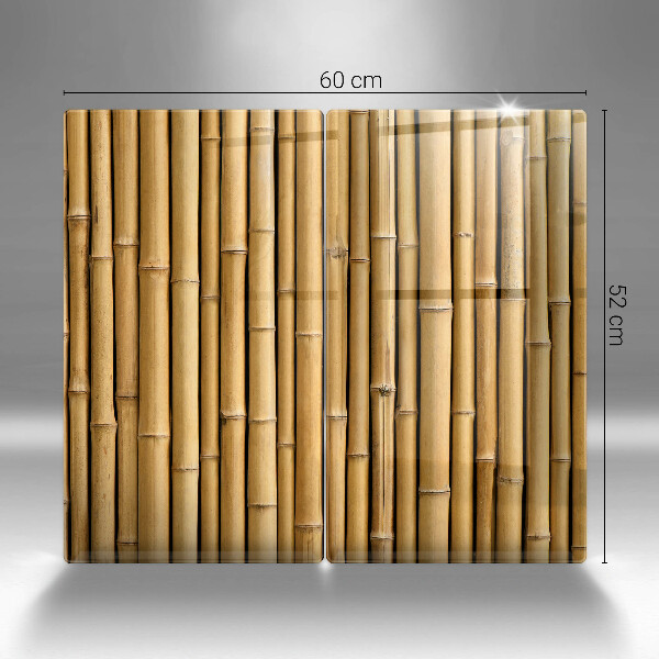 Cache plaque de cuisson Bambou bohème nature