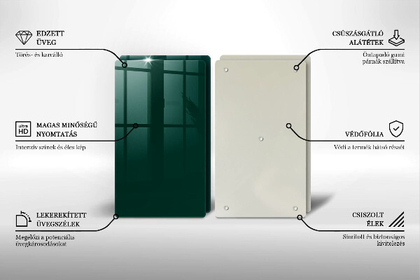 Protection plaque induction Couleur verte