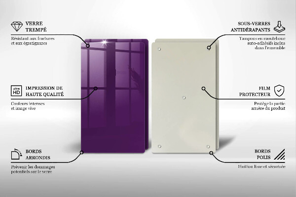 Protection plaque induction Couleur violette