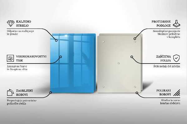 Protection plaque induction Couleur bleue