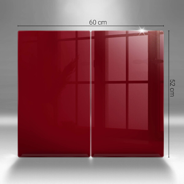 Protection plaque induction couleur bordeaux