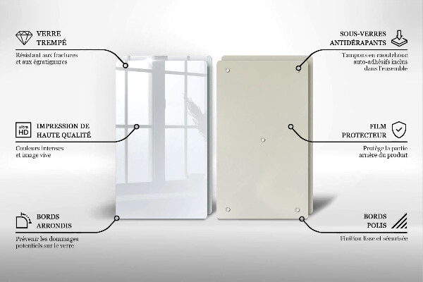 Protection plaque induction couleur blanche