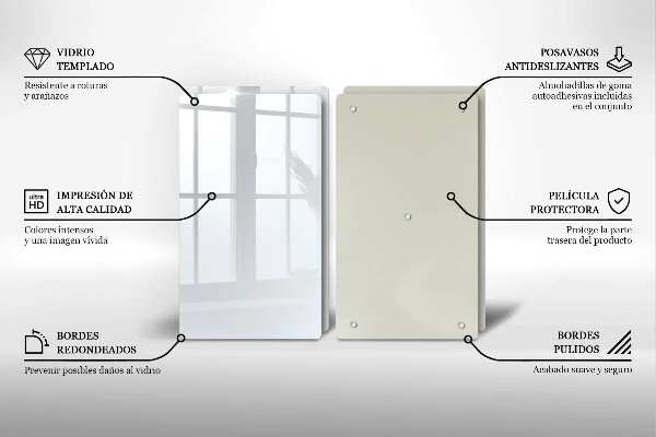 Protection plaque induction couleur blanche