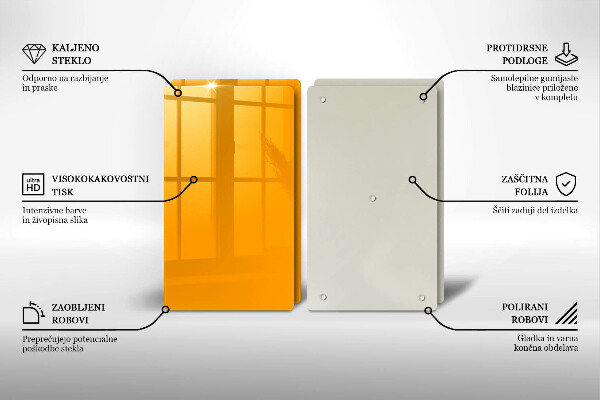 Protection plaque induction Couleur jaune foncé