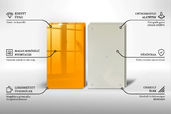 Protection plaque induction Couleur jaune foncé