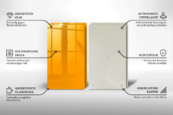 Protection plaque induction Couleur jaune foncé