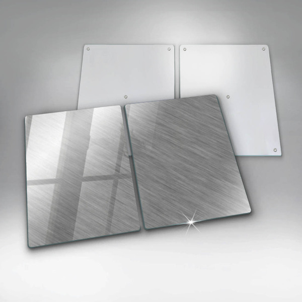 Cache plaque de cuisson Fond de texture métallique