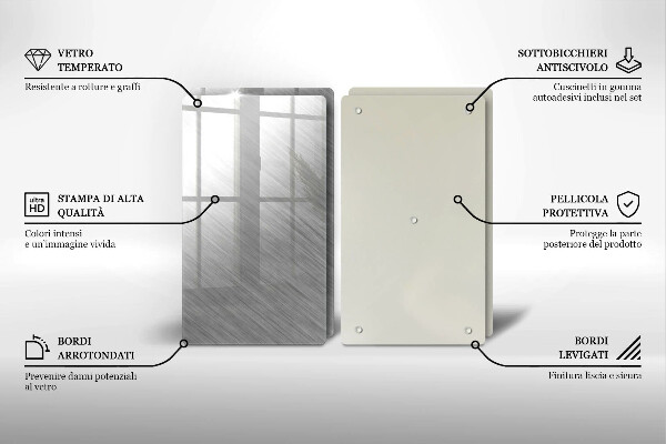 Cache plaque de cuisson Fond de texture métallique